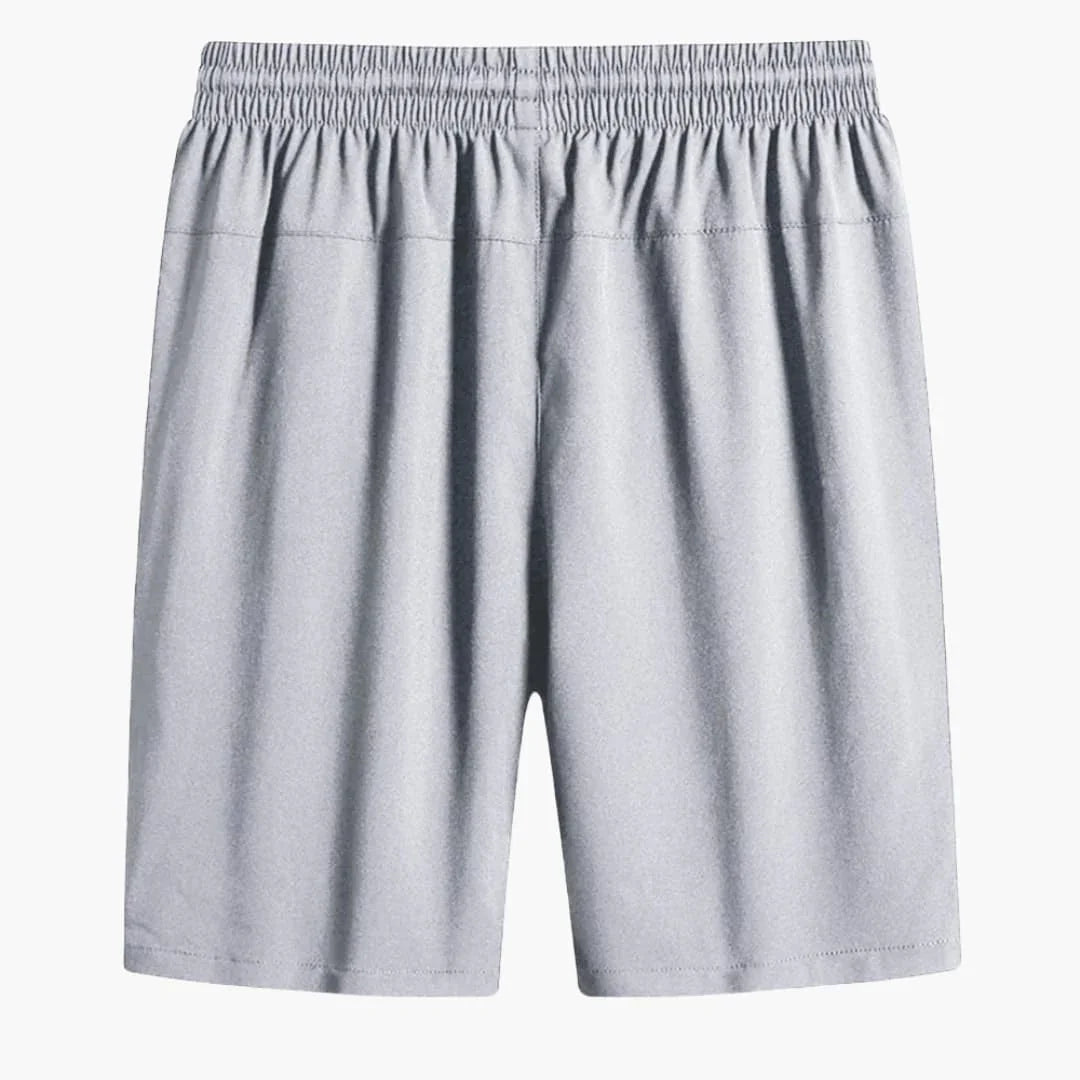 Men's Lightweight Summer Shorts with Adjustable Drawstring Waist and Secure Zipper Pockets