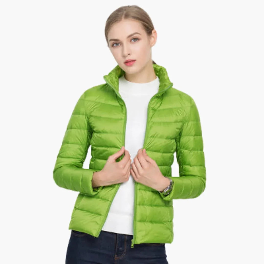 Lightweight Women's Down Jacket for Versatile Weather Protection