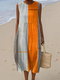 Lightweight Sleeveless Women's Summer Dress in Breathable Fabric