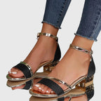 Orthopedic Supportive Heeled Sandals for Comfort and Style