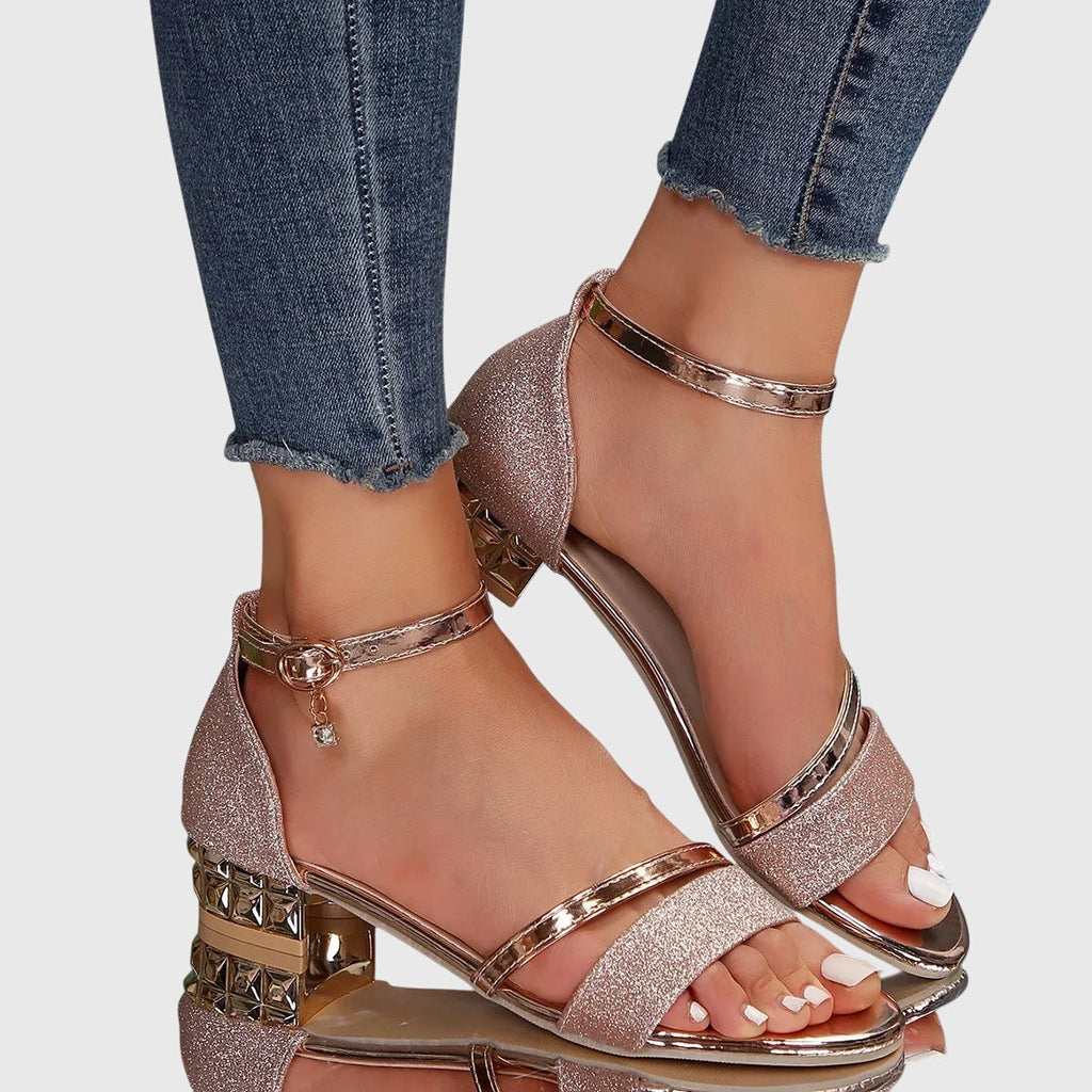 Orthopedic Supportive Heeled Sandals for Comfort and Style