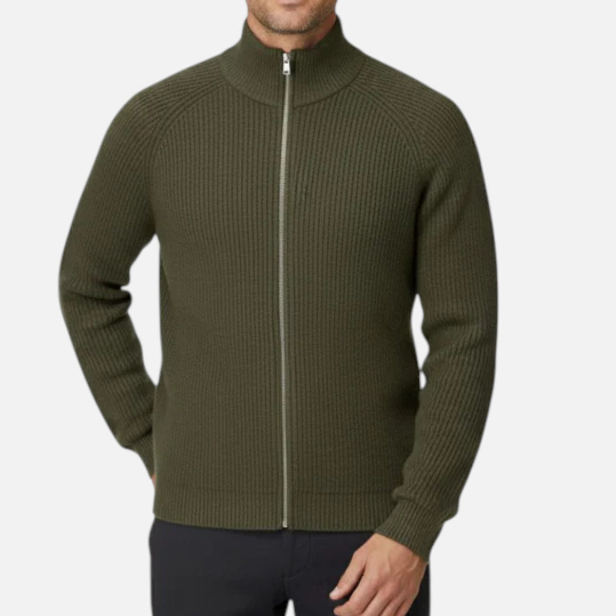 Refined Merino Wool Men’s Zip Cardigan SnugBubs Australia