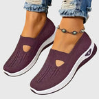 Women's Breathable Knitted Orthopaedic Slip-On Shoes with Cushioned Sole for All-Day Comfort