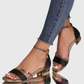 Orthopedic Supportive Heeled Sandals for Comfort and Style
