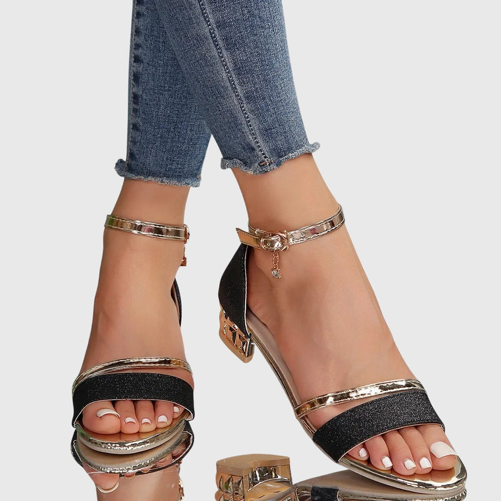 Orthopedic Supportive Heeled Sandals for Comfort and Style
