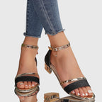 Orthopedic Supportive Heeled Sandals for Comfort and Style