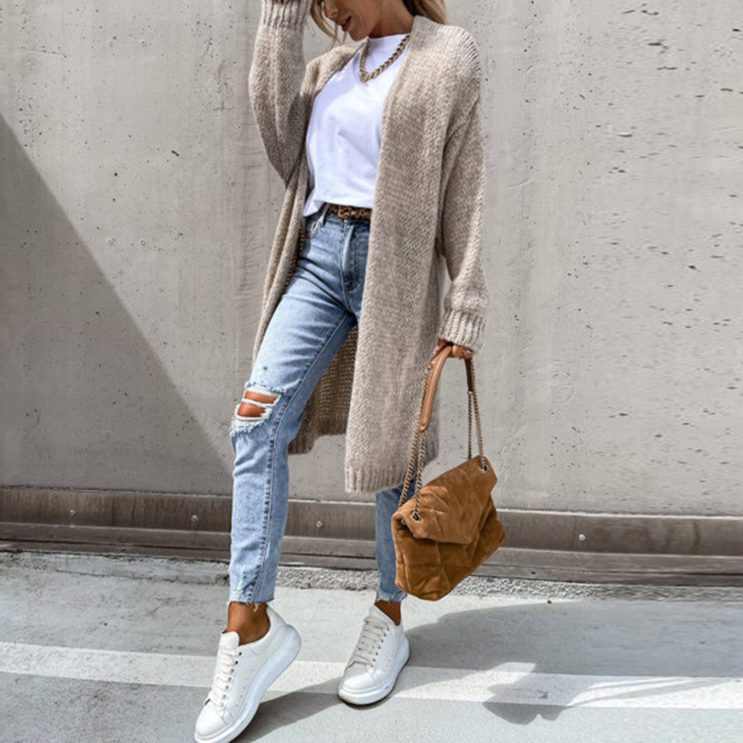 Relaxed Fit Soft Knit Cardigan for Women