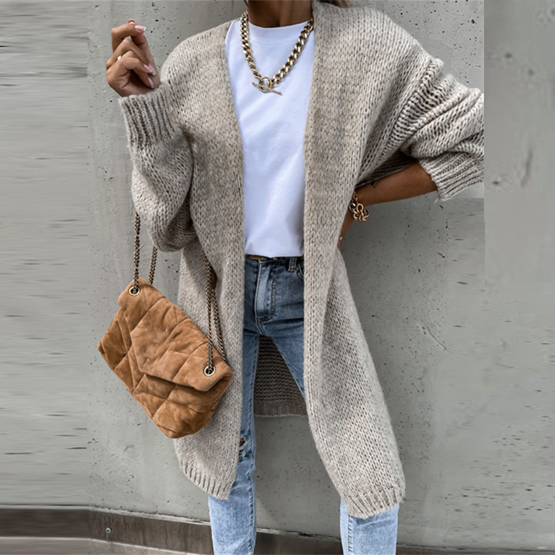 Relaxed Fit Soft Knit Cardigan for Women