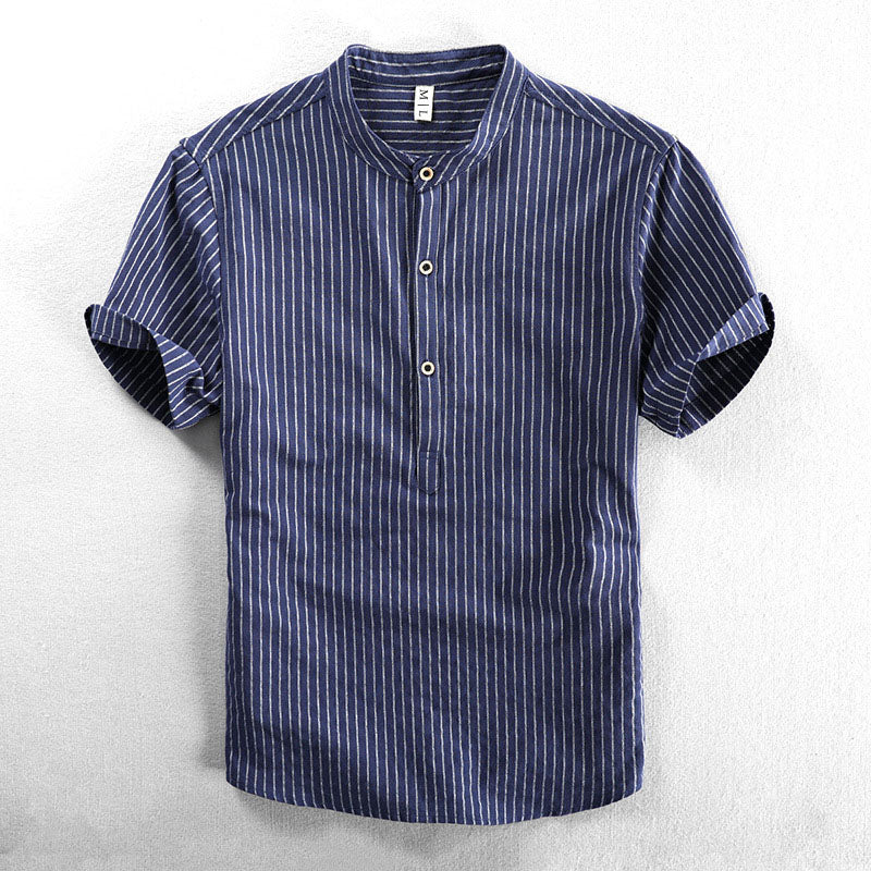 Smart Striped Button Up Shirt for Everyday Wear