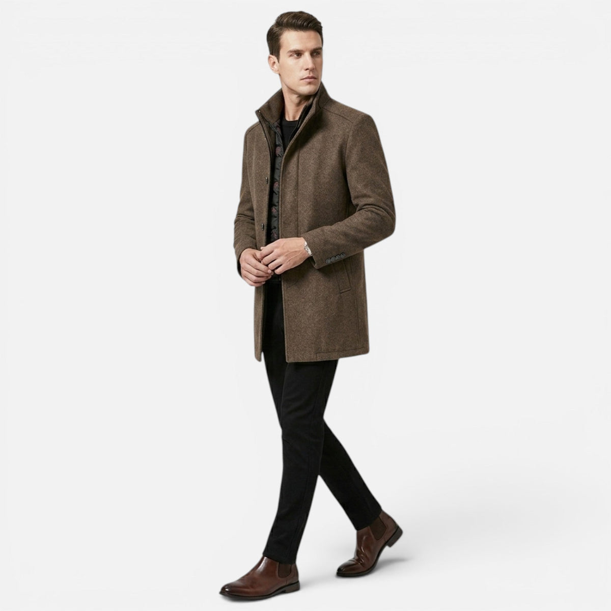 Heritage Wool-Blend Men’s Classic Overcoat SnugBubs Australia