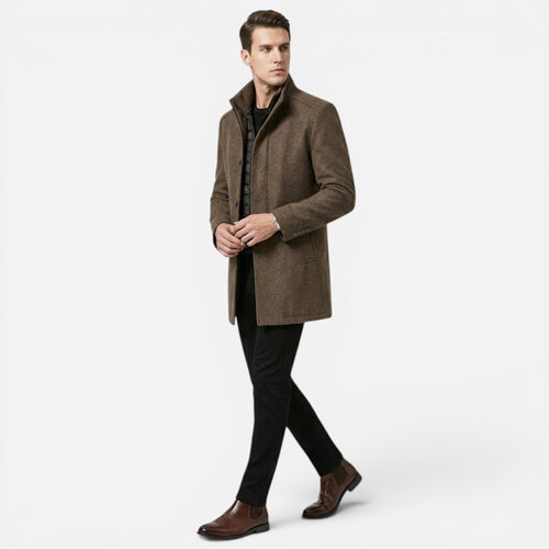 Heritage Wool-Blend Men’s Classic Overcoat SnugBubs Australia