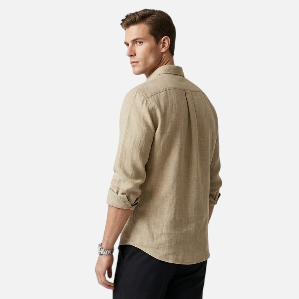 Heritage Cotton Men’s Long Sleeve Shirt SnugBubs Australia