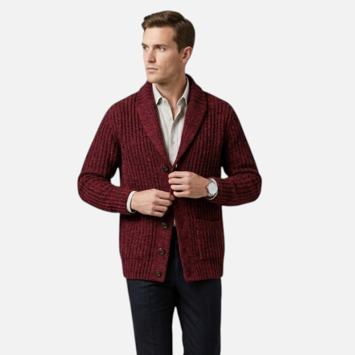 Heritage Knit Men’s Classic Cardigan SnugBubs Australia