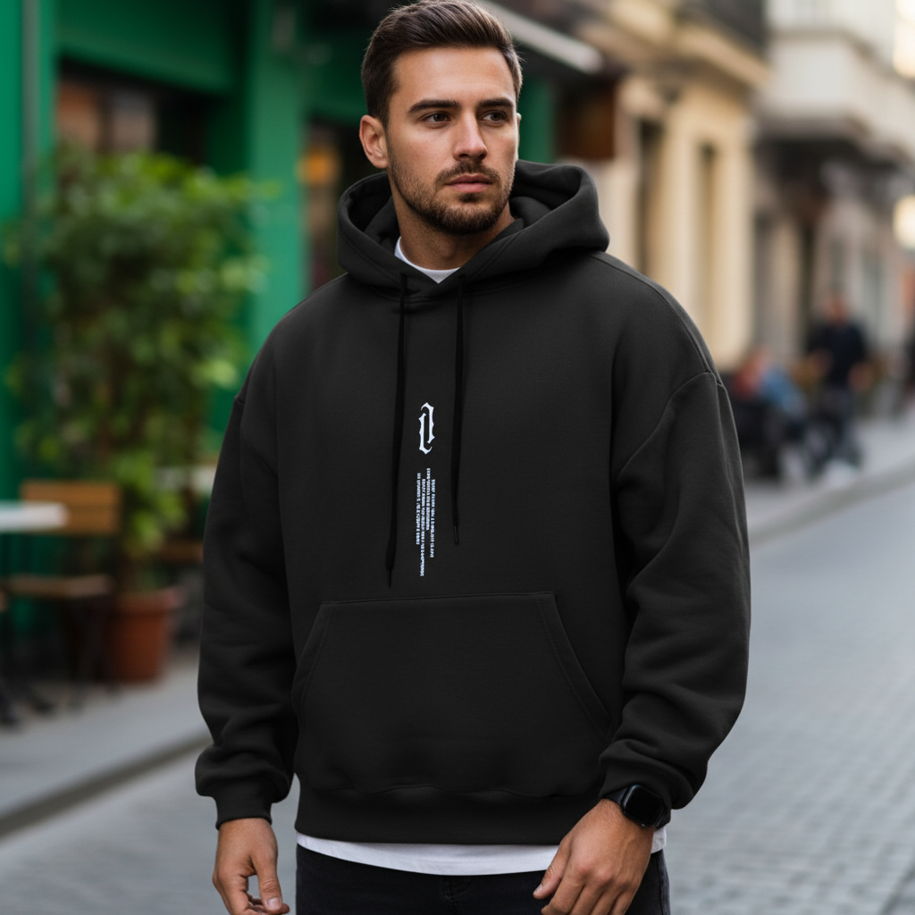 Men's Minimalist Hoodie for All-Day Comfort