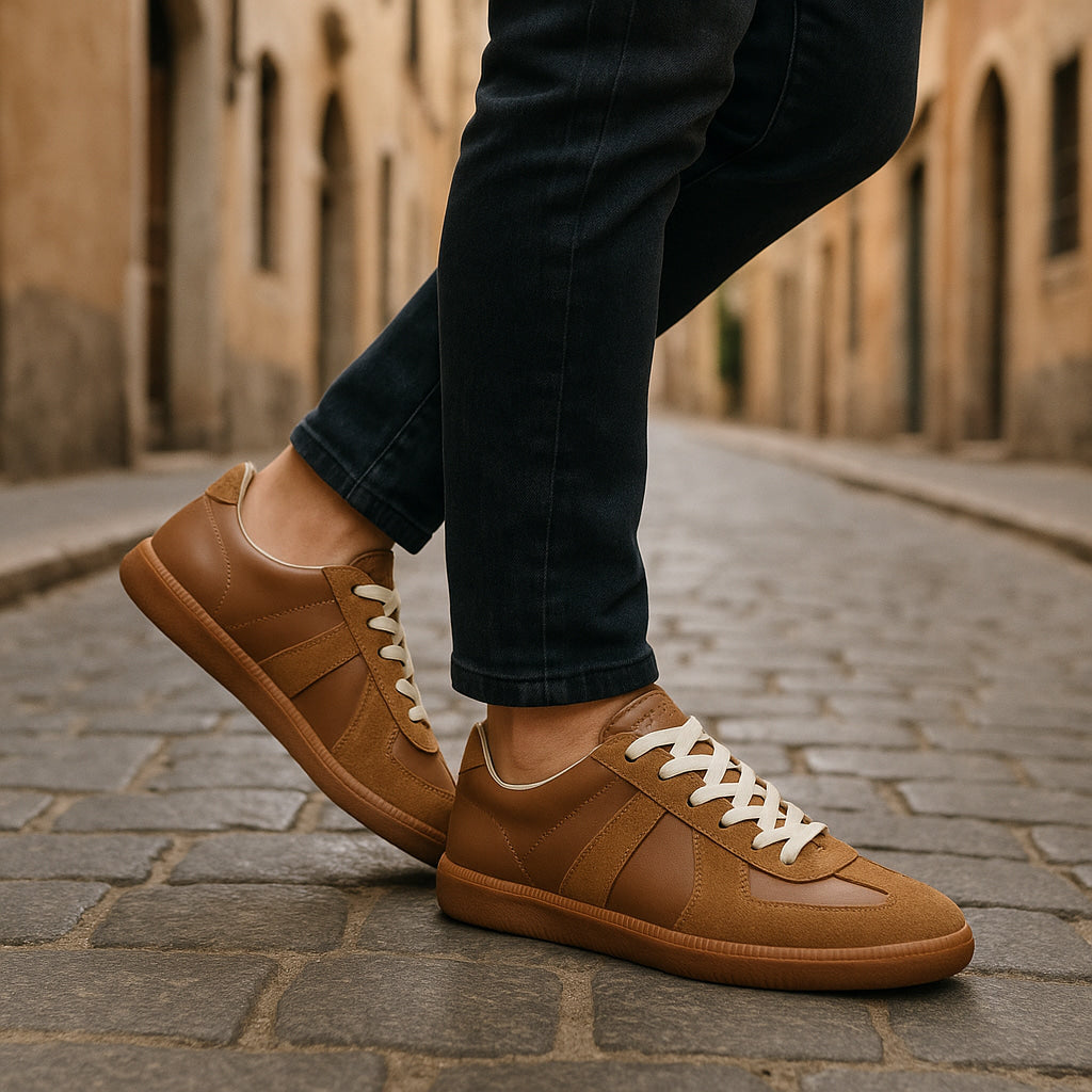 Lace-Up Sneakers for Men with Non-Slip Grip and Comfortable Fit