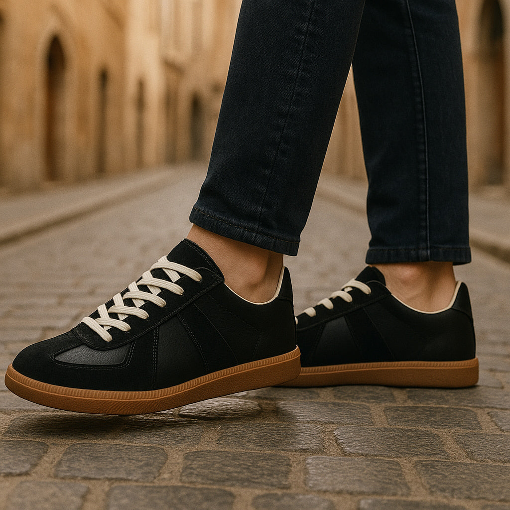 Lace-Up Sneakers for Men with Non-Slip Grip and Comfortable Fit