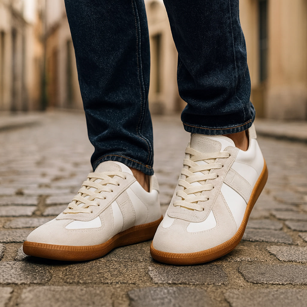 Lace-Up Sneakers for Men with Non-Slip Grip and Comfortable Fit