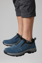 Men's Slip-On Orthopedic Walking Shoes with Padded Collar and Rugged Outsole for Comfort and Stability