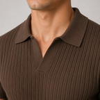 Lightweight Breathable Knit Polo Shirt for Men