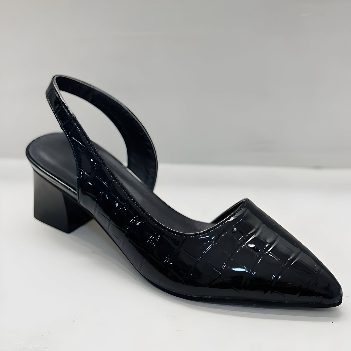 Pointed Toe Slingback Flats for Women with Low Heel Design