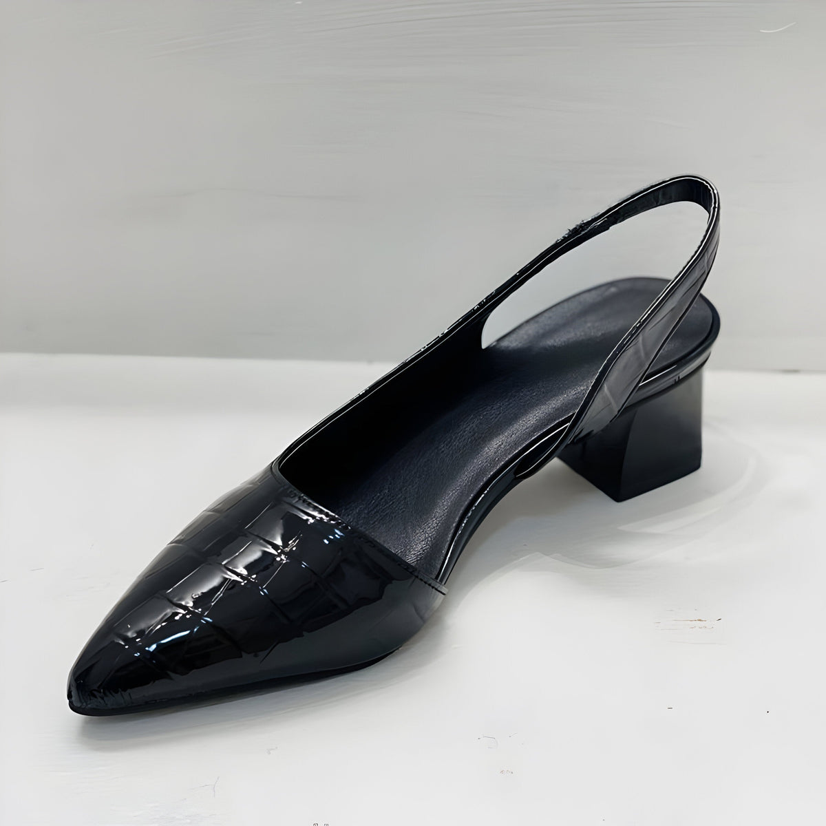 Pointed Toe Slingback Flats for Women with Low Heel Design