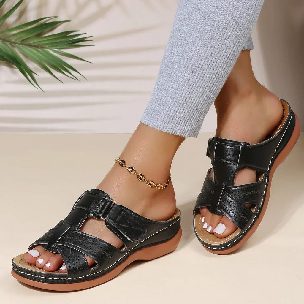 Premium Women’s Orthopedic Wedge Sandals for Elegant Comfort and Support