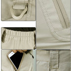 Tactical Cargo Shorts for Men with Adjustable Waistband and Multiple Pockets