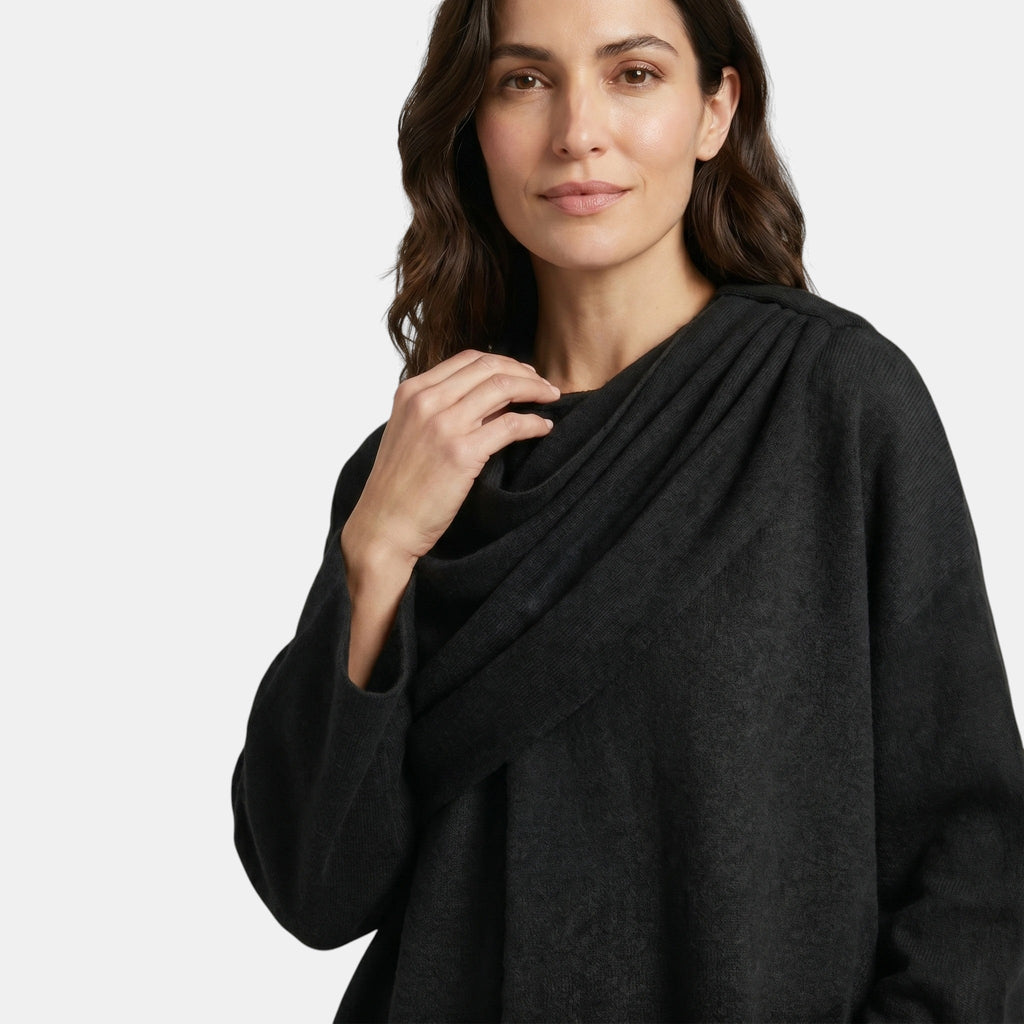Women's Relaxed Fit Draped Cape Sweater SnugBubs Australia