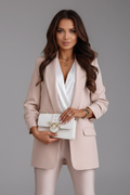 Fitted Women’s Blazer with Stylish Wrap Collar