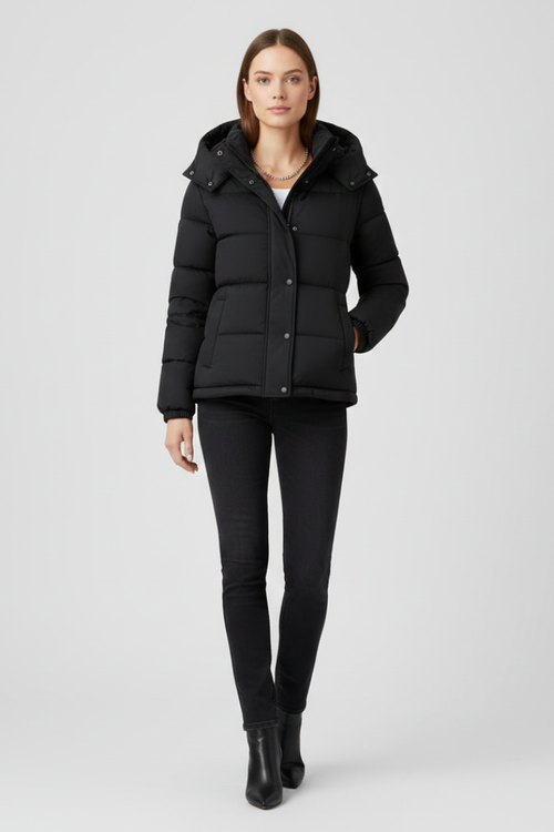 Insulated Women's Jacket with Secure Fit and Durable Design