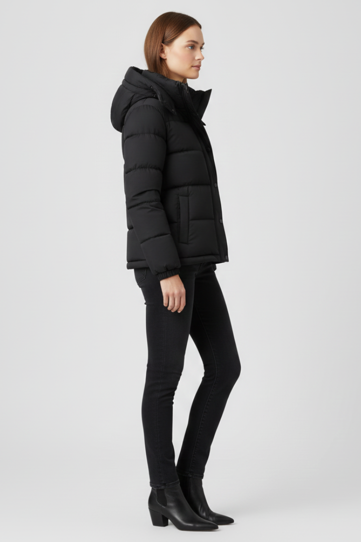 Insulated Women's Jacket with Secure Fit and Durable Design
