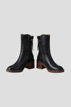 Orthopaedic Women's Ankle Boots with Side Zipper and Cushioned Comfort