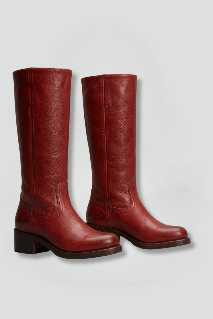 Mid-Calf Orthopaedic Boots for Women with Rounded Toe and Block Heel for Autumn Wear