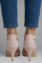 Women's Peep Toe Orthopaedic Heels with Cutout Panels for All-Day Support