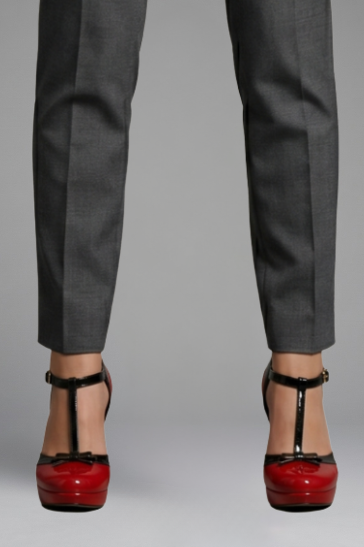 Women's Structured Orthopaedic Heels with T-Strap Design and Elevated Platform for Formal Events
