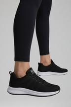 Women's Orthopaedic Lace-Up Walking Shoes with Knit Mesh Upper and Cushioned Sole for Comfort