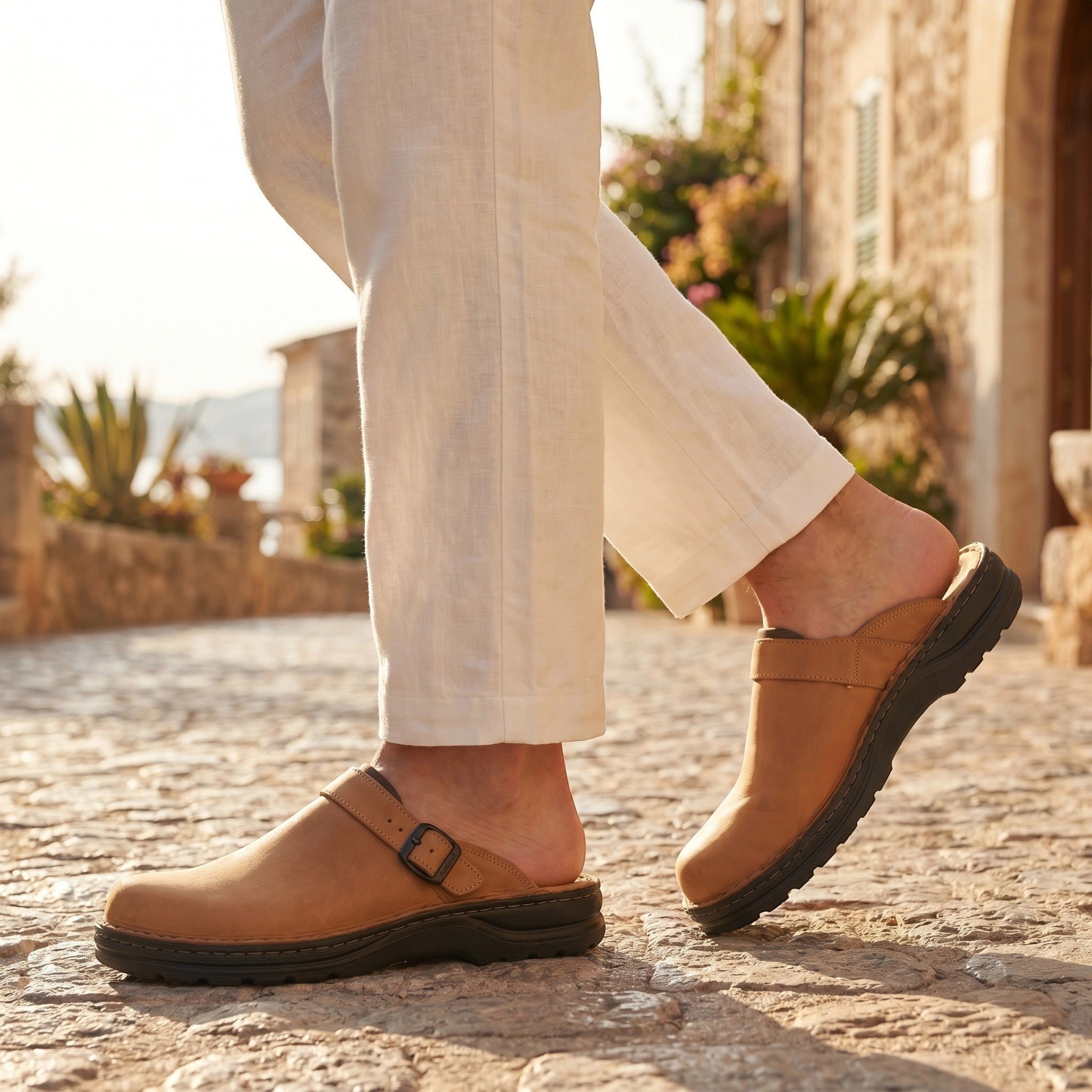 Men's Casual Slip-On Clogs for Everyday Comfort Brindle & Balance