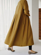 Linen Long Dress for Women - Lightweight Breathable Fabric with Elegant Minimalist Design