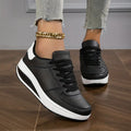 Women's Lace-Up Sneakers with Supportive Sole and Breathable Design