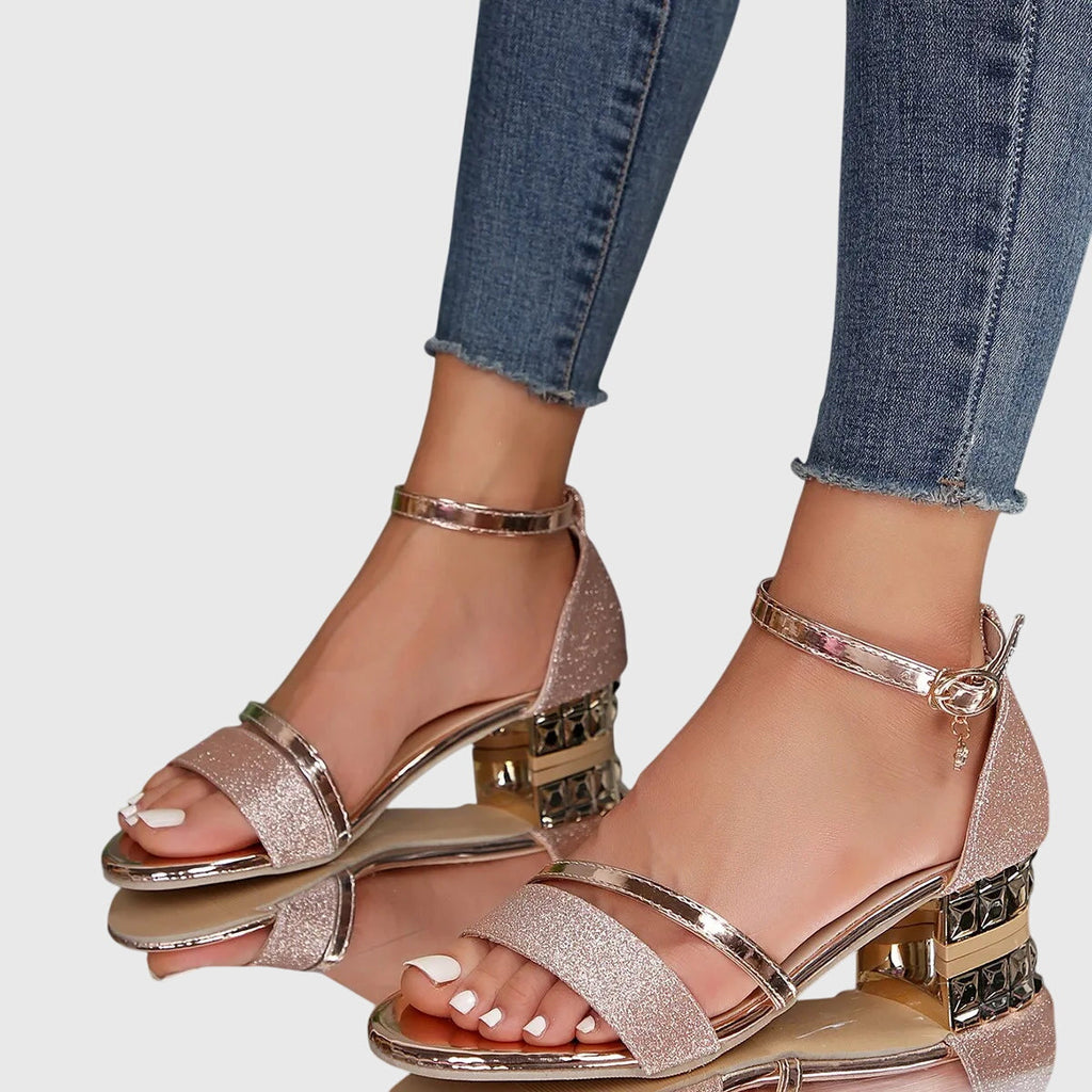 Orthopedic Supportive Heeled Sandals for Comfort and Style