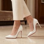 Gleamond | Women's Court Shoes with Pointed Toe and Stiletto Heel Gleamond