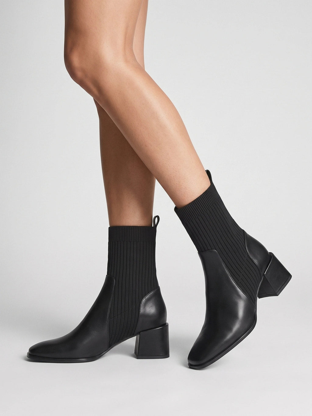 Gleamond | Women's Ankle Boots with Elastic Side Panels Gleamond