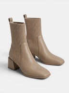 Gleamond | Women's Ankle Boots with Elastic Side Panels Gleamond