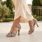 Gleamond | Women's Ballroom Dance Shoes with Rhinestones Gleamond