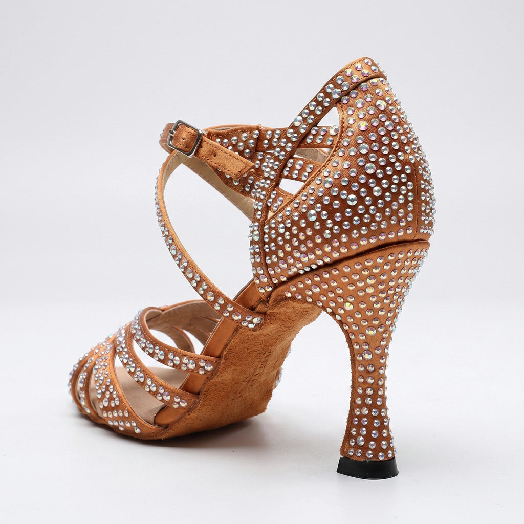 Gleamond | Women's Ballroom Dance Shoes with Rhinestones Gleamond