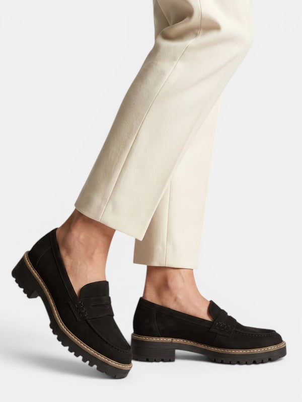 Gleamond | Women's Classic Leather Slip-On Loafers Gleamond