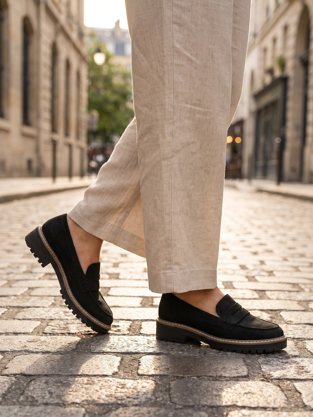 Gleamond | Women's Classic Leather Slip-On Loafers Gleamond