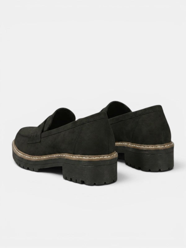 Gleamond | Women's Classic Leather Slip-On Loafers Gleamond