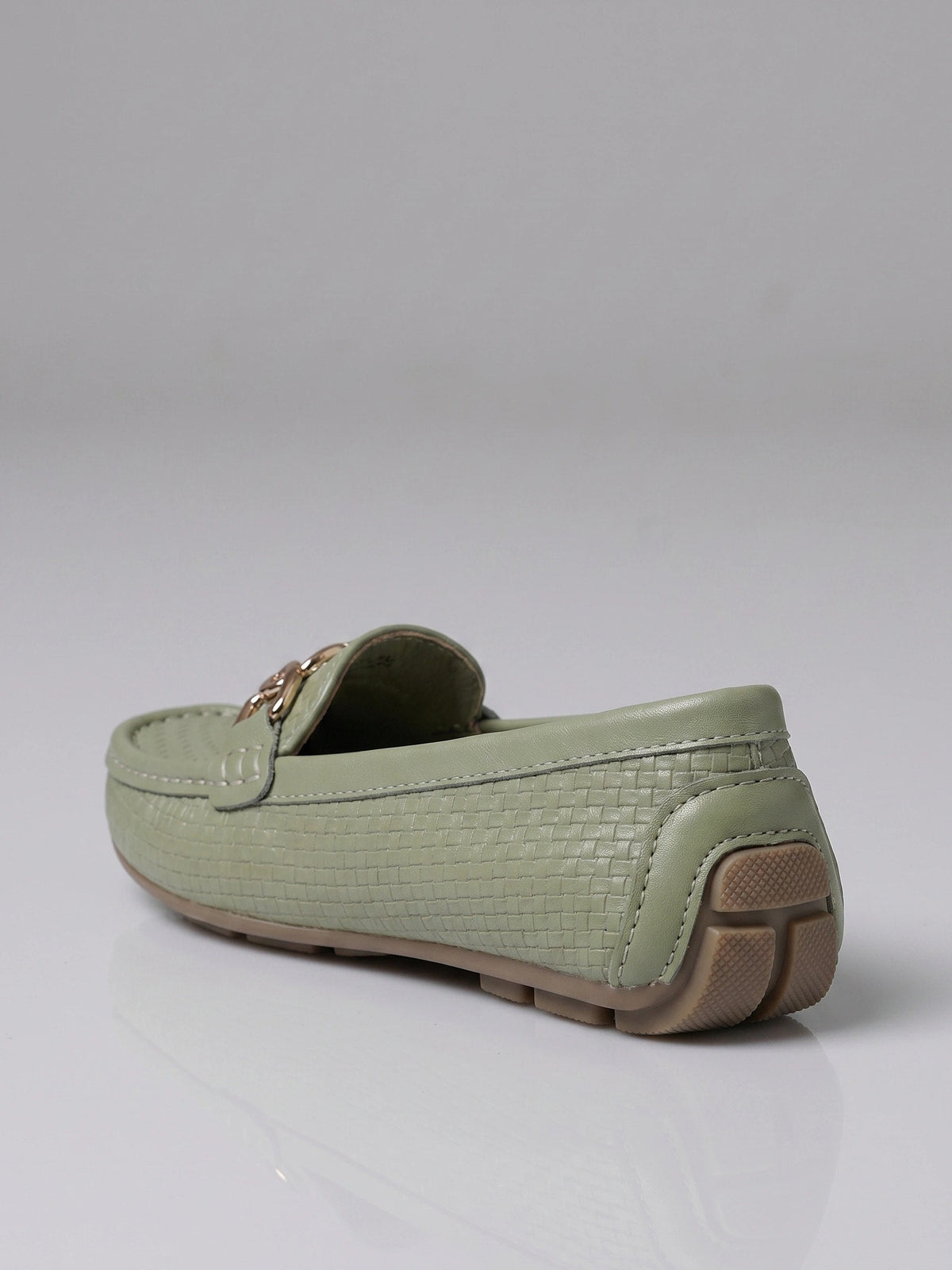 Gleamond | Women's Classic Slip On Loafers with Decorative Trim Gleamond