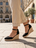 Gleamond | Women's Closed Toe Espadrille Wedge Sandals Gleamond